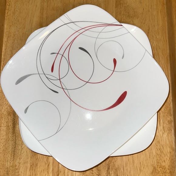 Corelle Splendor square 4 pcs dinner plates NO BUNDLE - Picture 1 of 3